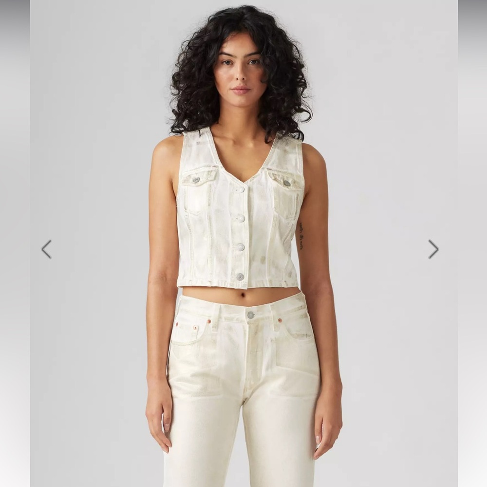 Levi's  Coated Bella Denim Corset Top